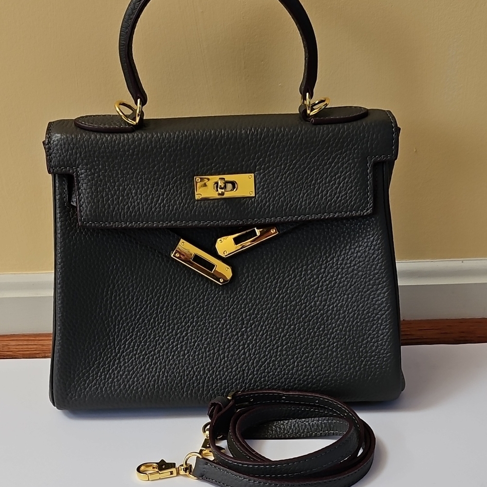 Gray Top Handle/ Crossbody bag